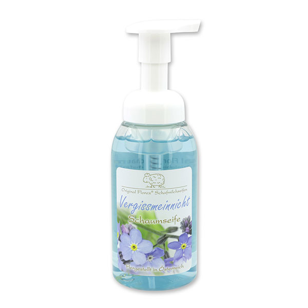 Foam soap with organic sheep milk 300ml in a dispenser, Forget-me-not 