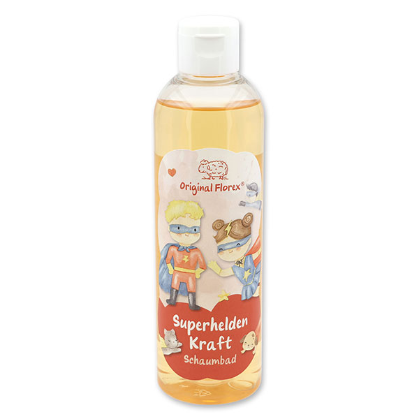 Schaumbad mit biologischer Schafmilch 250ml in der Flasche "Superhelden Kraft", Beerentraum 