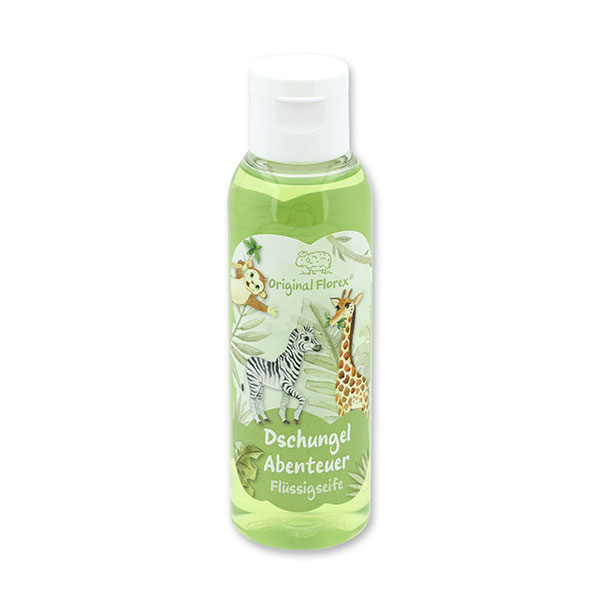 Flüssigseife mit biologischer Schafmilch 75ml in der Flasche "Dschungel Abenteuer", Zauberland 