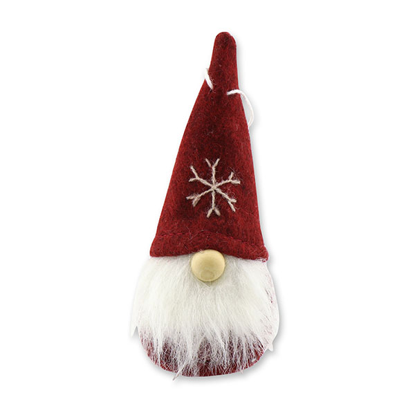Gnome "Santa" 10cm, bordeaux 