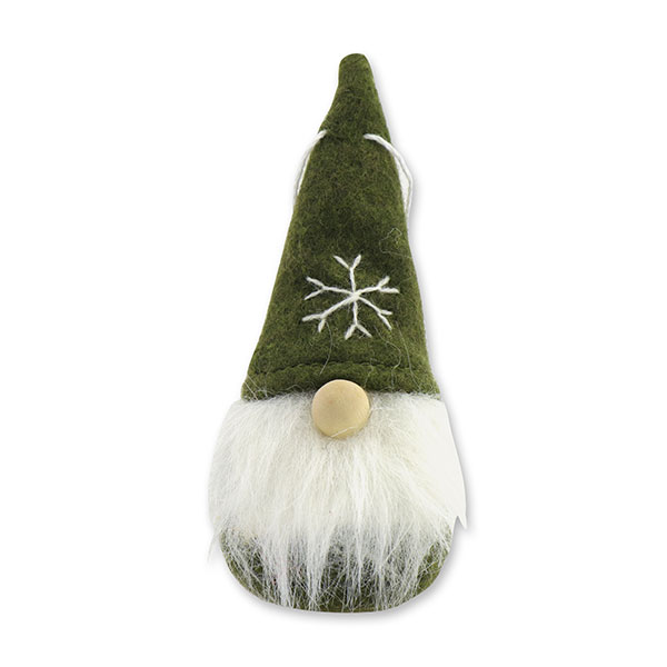 Gnome "Santa" 10cm, green 