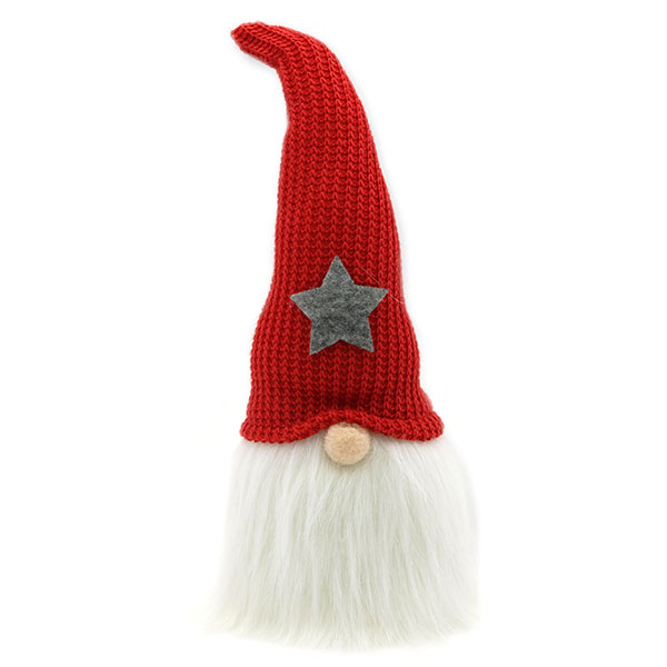 Gnome with beard 21cm, red 
