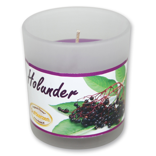 Scented candle in a glass, Elderberry 