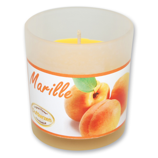 Scented candle in a glass, Apricot 