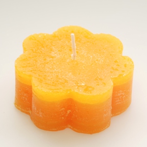 candle flower orange 