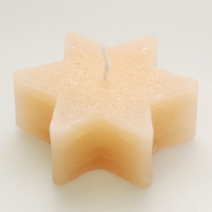 Florex Duftkerze Stern klein Quitte 7,5 x 3 cm 