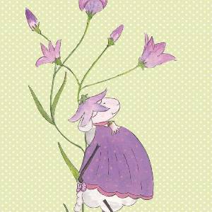 Lina's Grußkarte, "Wiesenblume Motiv 2" 