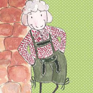 Lina's Grußkarte, "Lina als Lausbub" 