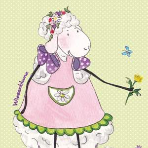 Lina's post card, "Wiesenblumen Lina" 