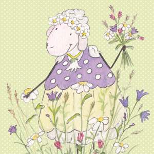 Lina's Postkarte, "Wiesenblume" 