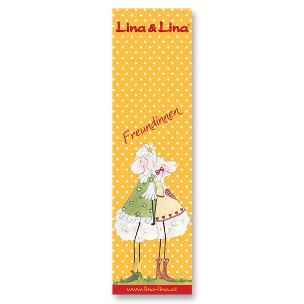 Lina's book mark, "Freundinnen" 