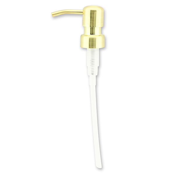 Metal pump brushed gold 