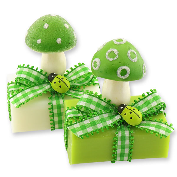 Sheep milk soap 100g decorated with a mushroom, Classic/pear 