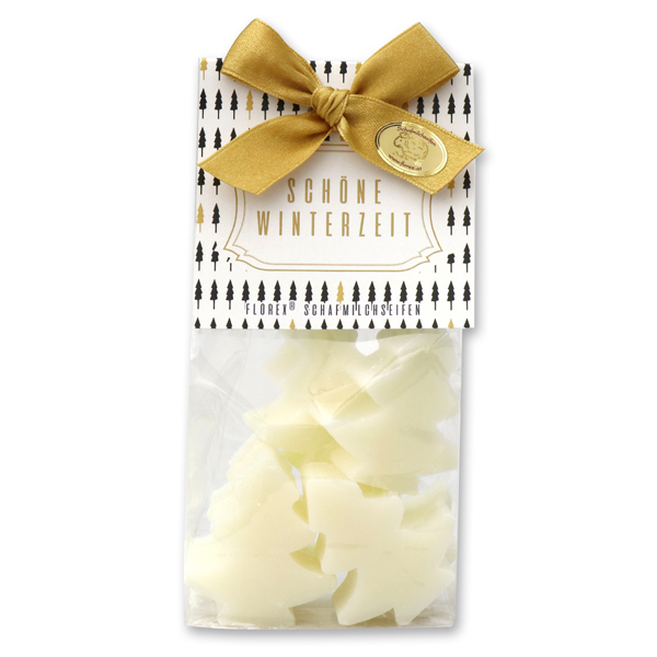 Sheep milk soap tree 5x16g in a cellophane bag "Schöne Winterzeit", Classic 