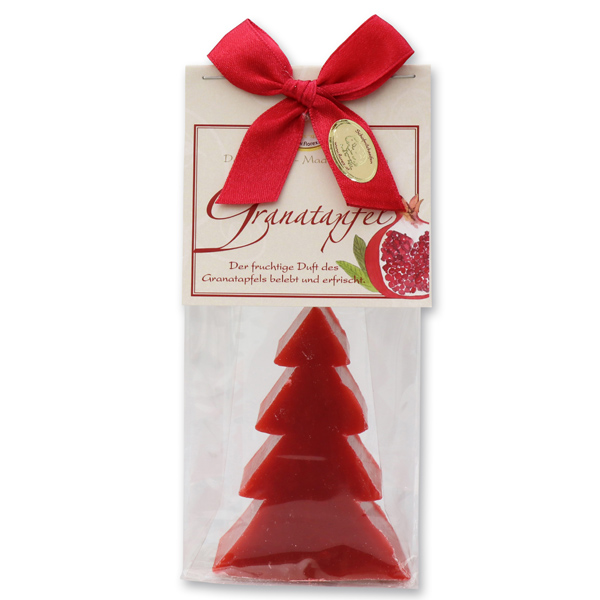 Schafmilchseife Tanne 75g in Cello "klassisch", Granatapfel 
