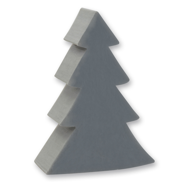 Sheep milk soap christmas tree 75g, Christmas rose silver 