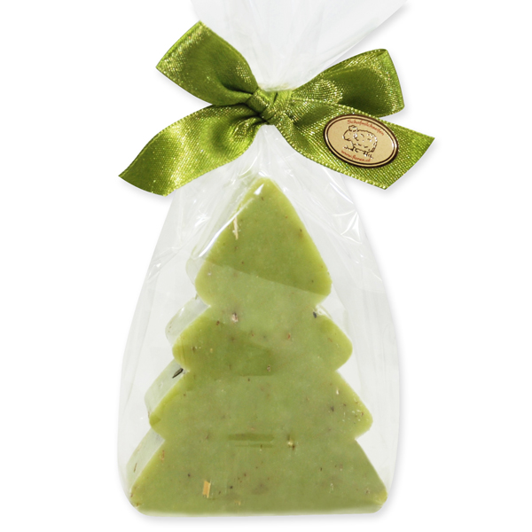 Sheep milk soap christmas tree 115g, in a cellophane, Verbena 