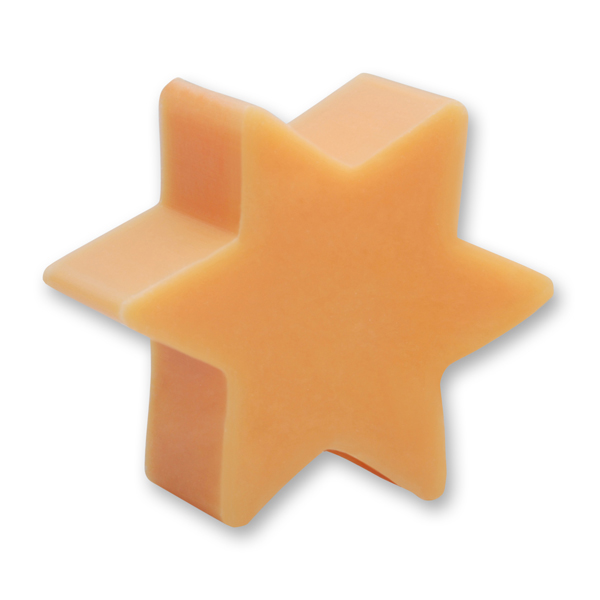 Schafmilchseife Stern 80g, Orange 