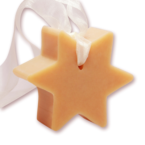 Sheep milk soap star 80g, hanging, Swiss pine 