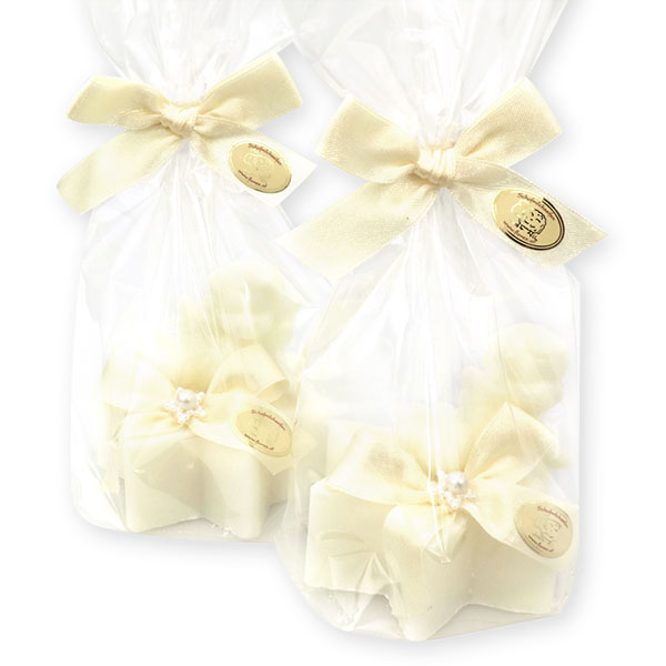 Sheep milk soap star 80g decorated with a soap angel 20g in a cellophane, Classic 