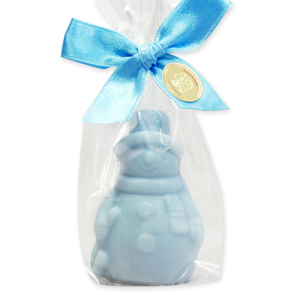 Schafmilchseife Schneemann 40g, in Cello, Eisblume 