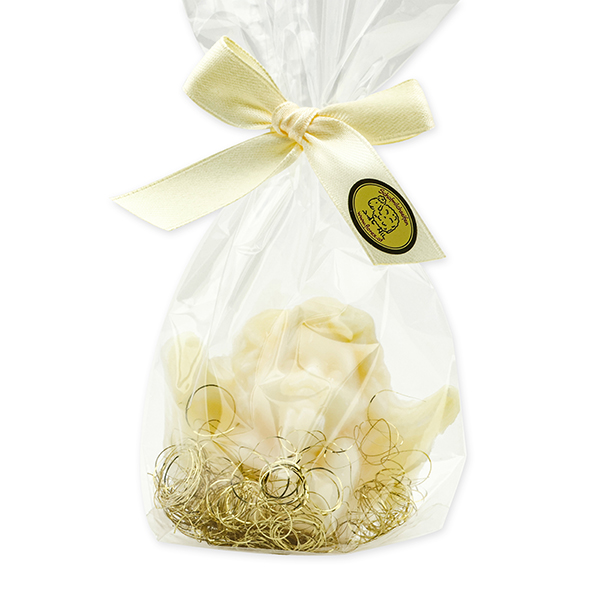 Schafmilchseife Traumengel 50g, mit Goldhaar in Cello, Classic 