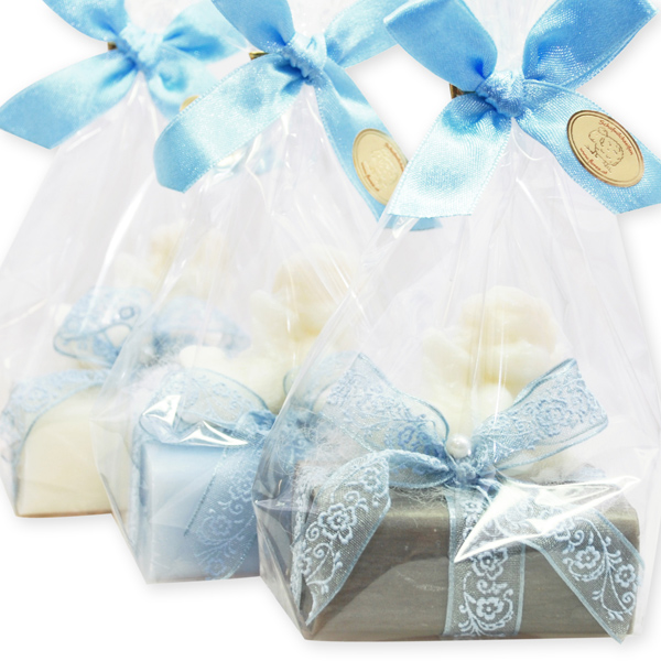 Sheep milk soap 100g decorated with a soap angel 20g in a cellophane, sorted 