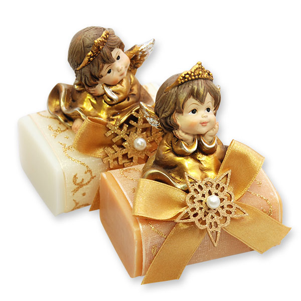 Sheep milk soap 100g decorated with an angel, Classic/quince 