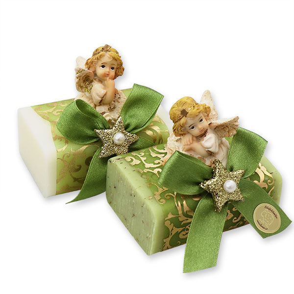 Sheep milk soap 100g decorated with an angel, Classic/verbena 