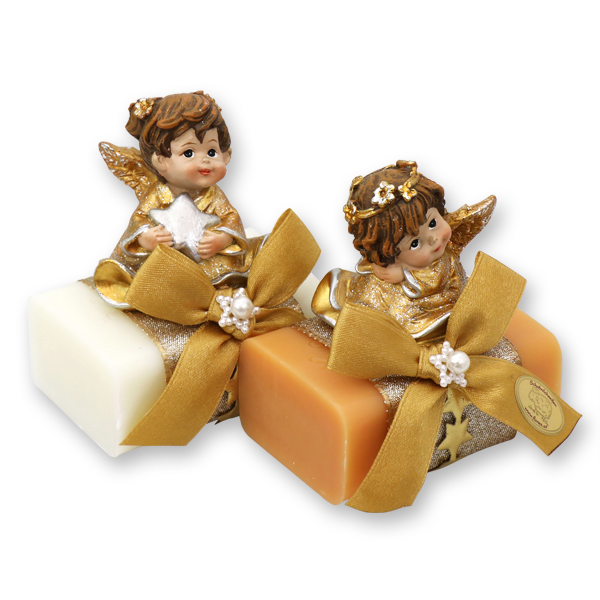 Sheep milk soap 100g decorated with an angel, Classic/quince 