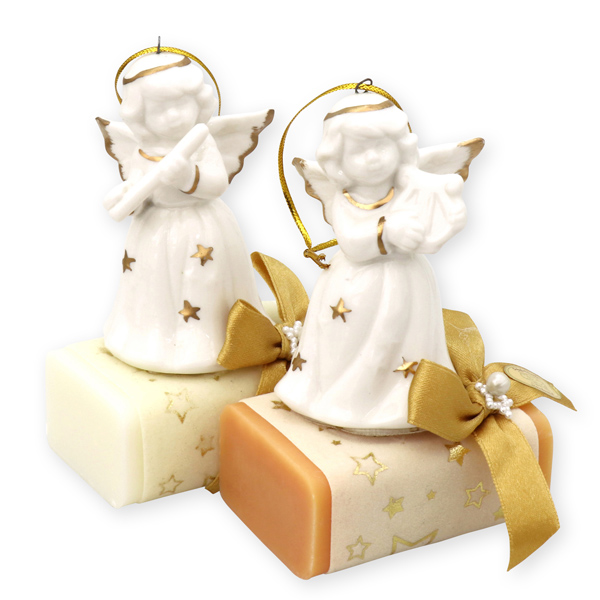 Sheep milk soap 100g decorated with an angel, Classic/quince 