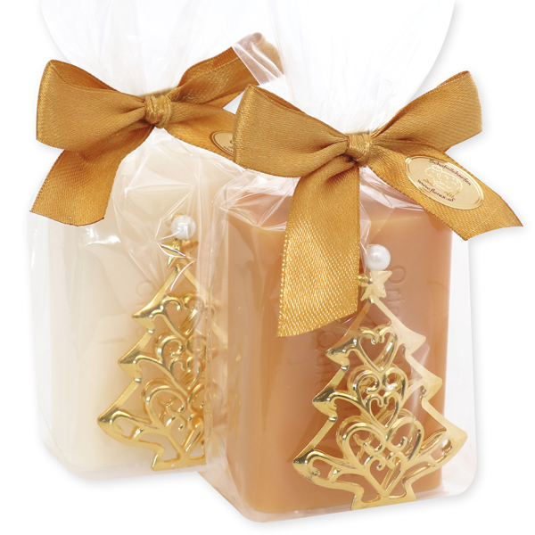 Sheep milk soap 100g decorated with a tree in a cellophane, Classic/quince 