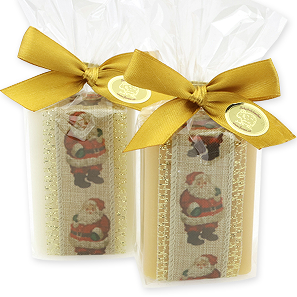 Sheep milk soap 100g decorated with a ribbon in a cellophane, Classic/swiss pine 
