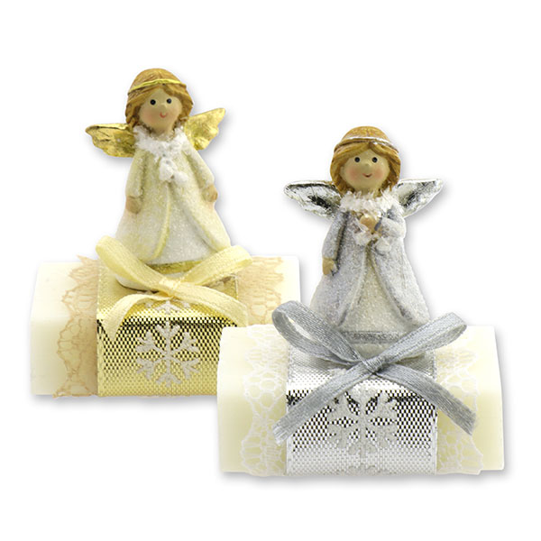 Sheep milk guest soap 25g decorated with an angel, Classic 