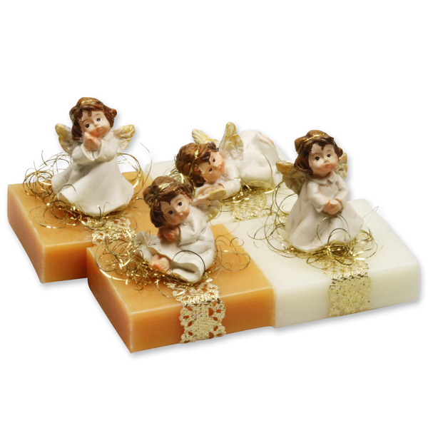 Sheep milk soap 35g decorated with an angel, Classic/quince 