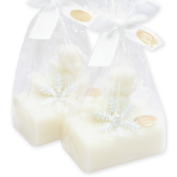 Sheep milk soap 100g, decorated wtih a soap angel in a cellophane, Classic 