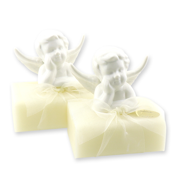 Sheep milk soap 100g decorated with angel, Classic 