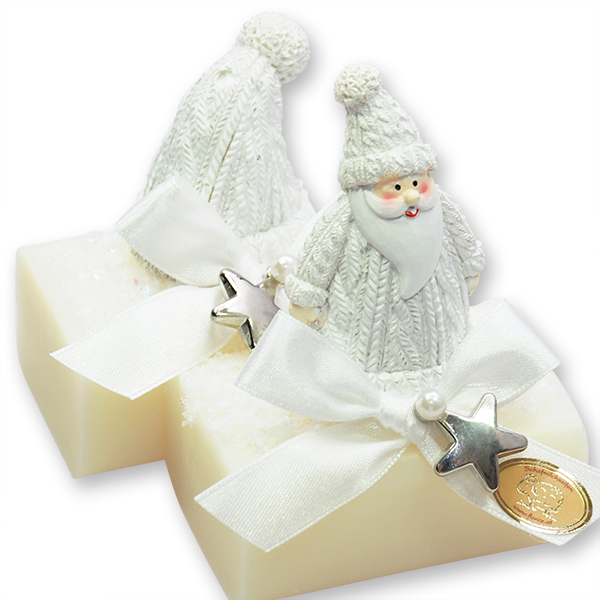 Sheep milk soap 100g, decorated with santa, Classic 