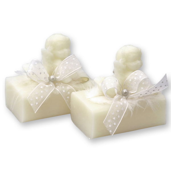 Sheep milk soap 100g, decorated with a soap angel 20g, Classic 