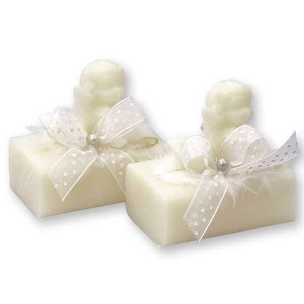 Sheep milk soap 100g decorated with a soap angel 20g, Classic 