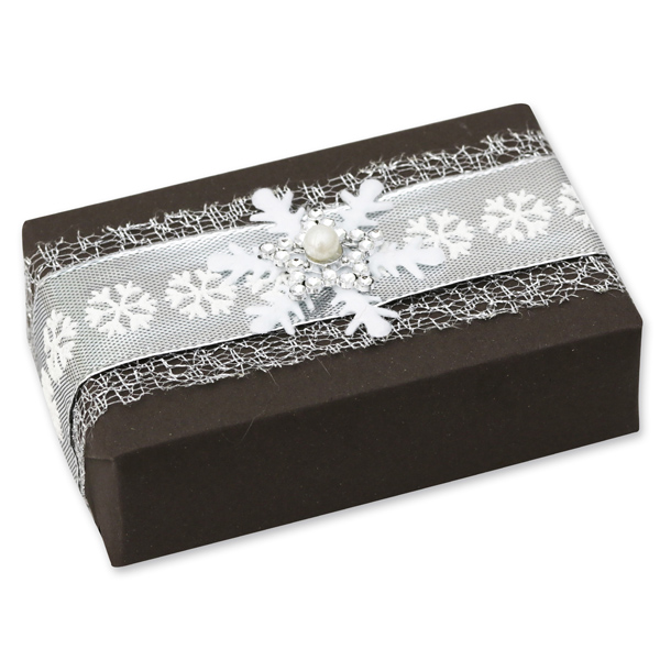 Schafmilchseife eckig 150g "Geschenkpäckchen", Christrose 