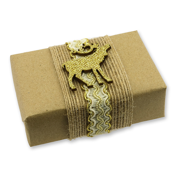 Schafmilchseife eckig 150g"Geschenkpäckchen", Zirbe 
