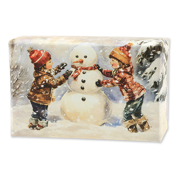 Sheep milk soap 150g Tangerine-cinnamon "Christmas magic motif 17" 