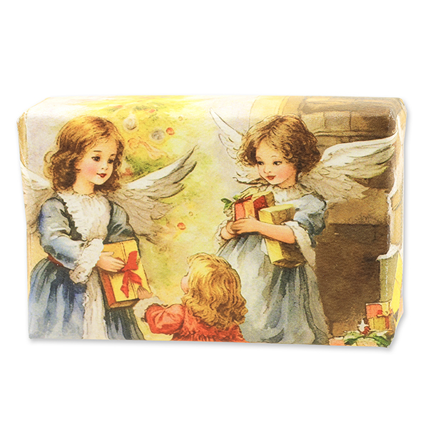 Sheep milk soap 150g Tangerine-cinnamon "Christmas magic motif 18" 