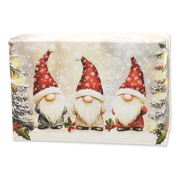 Schafmilchseife eckig 150g Granatapfel "Weihnachtszauber-Motiv 23" 