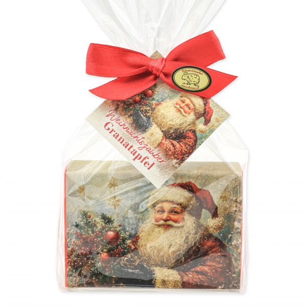 Sheep milk soap 150g Pomegranate "Christmas magic motif 22" 