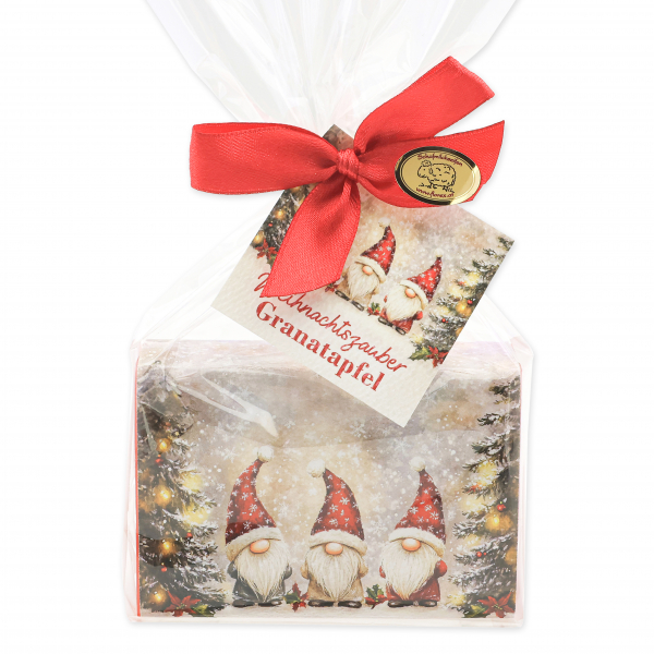 Sheep milk soap 150g Pomegranate "Christmas magic motif 23" 