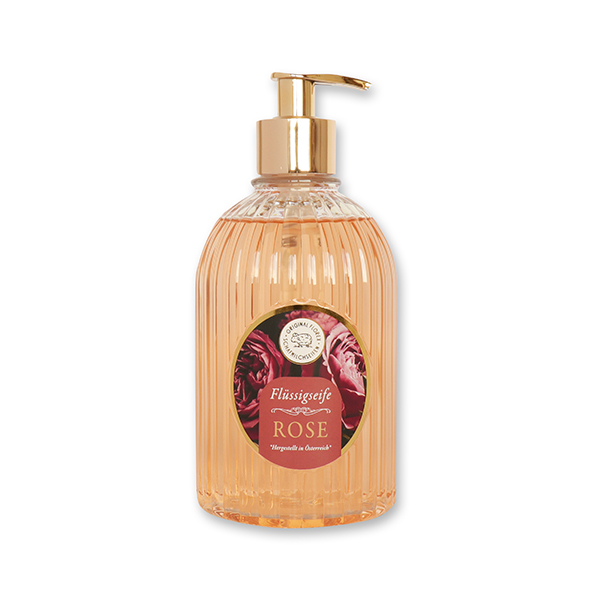 Flüssigseife 500ml Spender "Goldene Momente", Rose Diana 