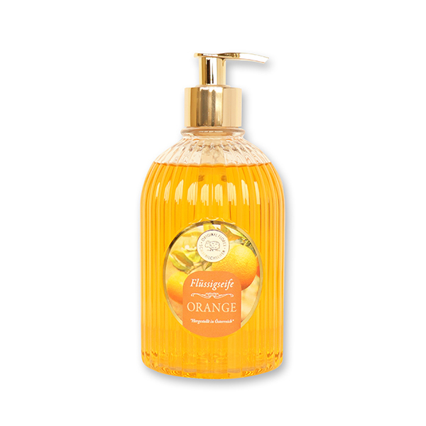 Liquid sheep milk soap 500ml  "Golden Moments", Orange 