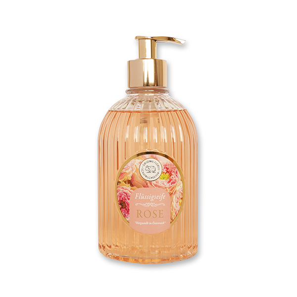 Flüssigseife 500ml Spender "Goldene Momente", Rose Diana 
